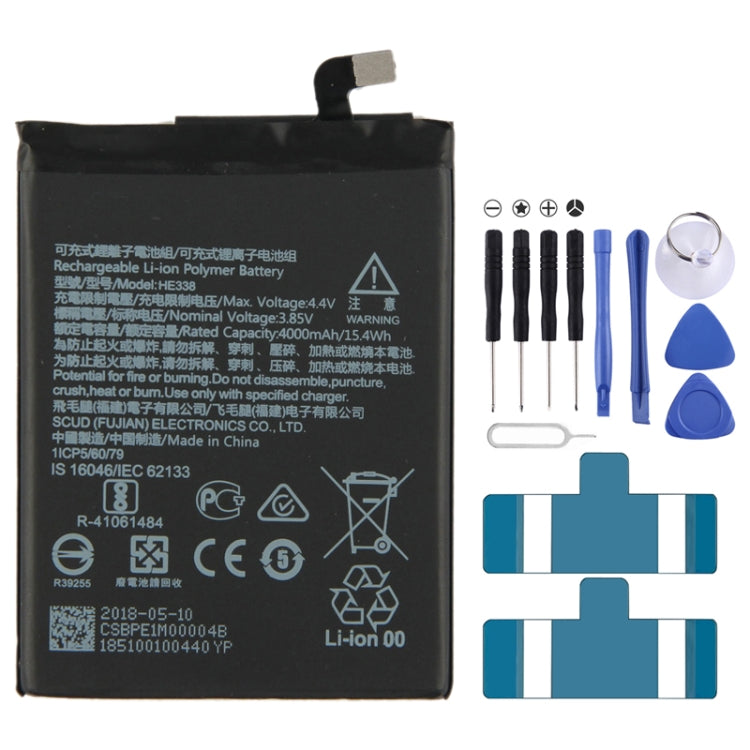 HE338 for Nokia 2 TA-1029/DS Lithium-Polymer Battery, For Nokia 2 HE338 for Nokia 2 TA-1029/DS Lithium-Polymer Battery, For Nokia 2